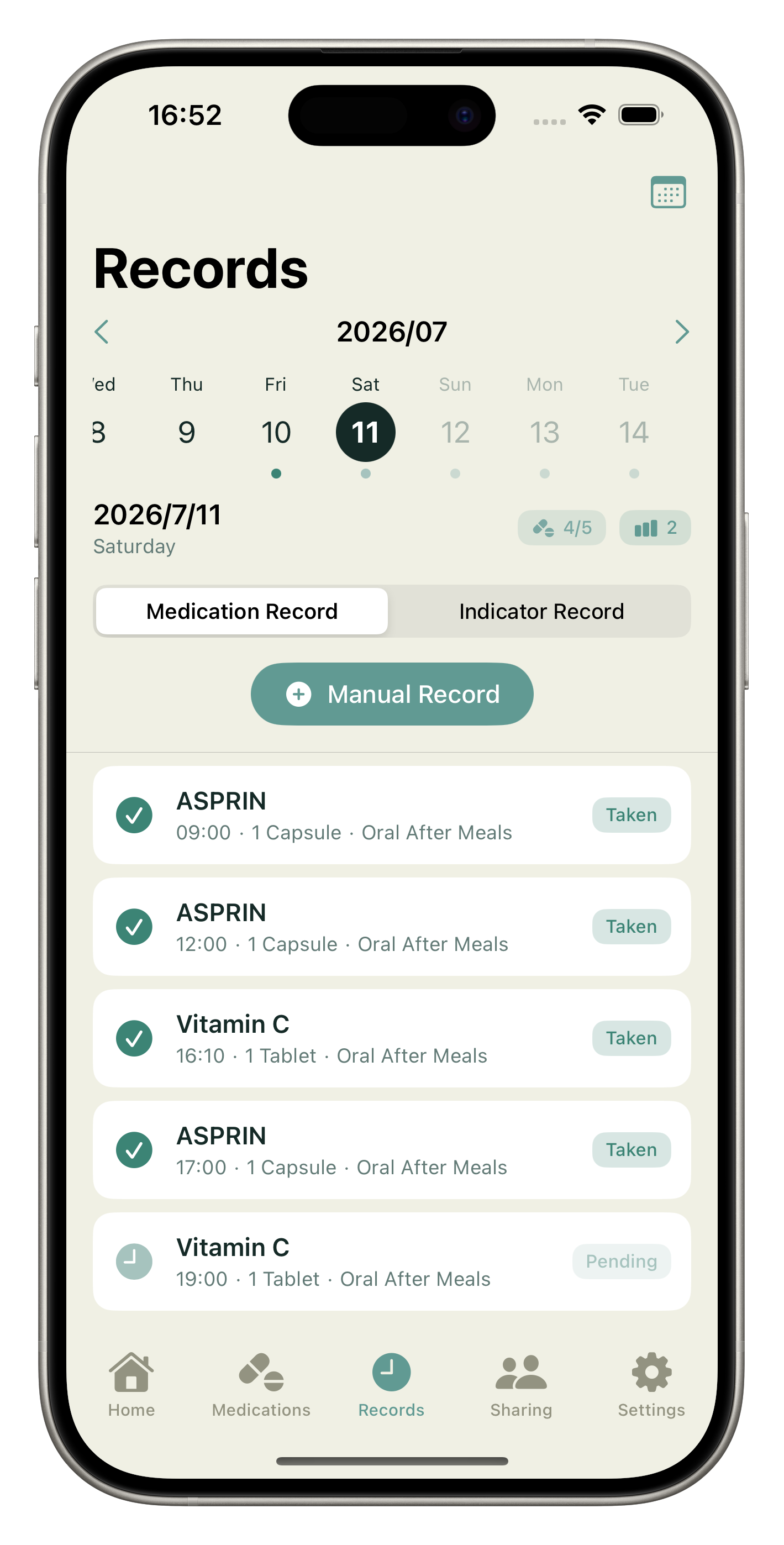 MediAlly Medication Records